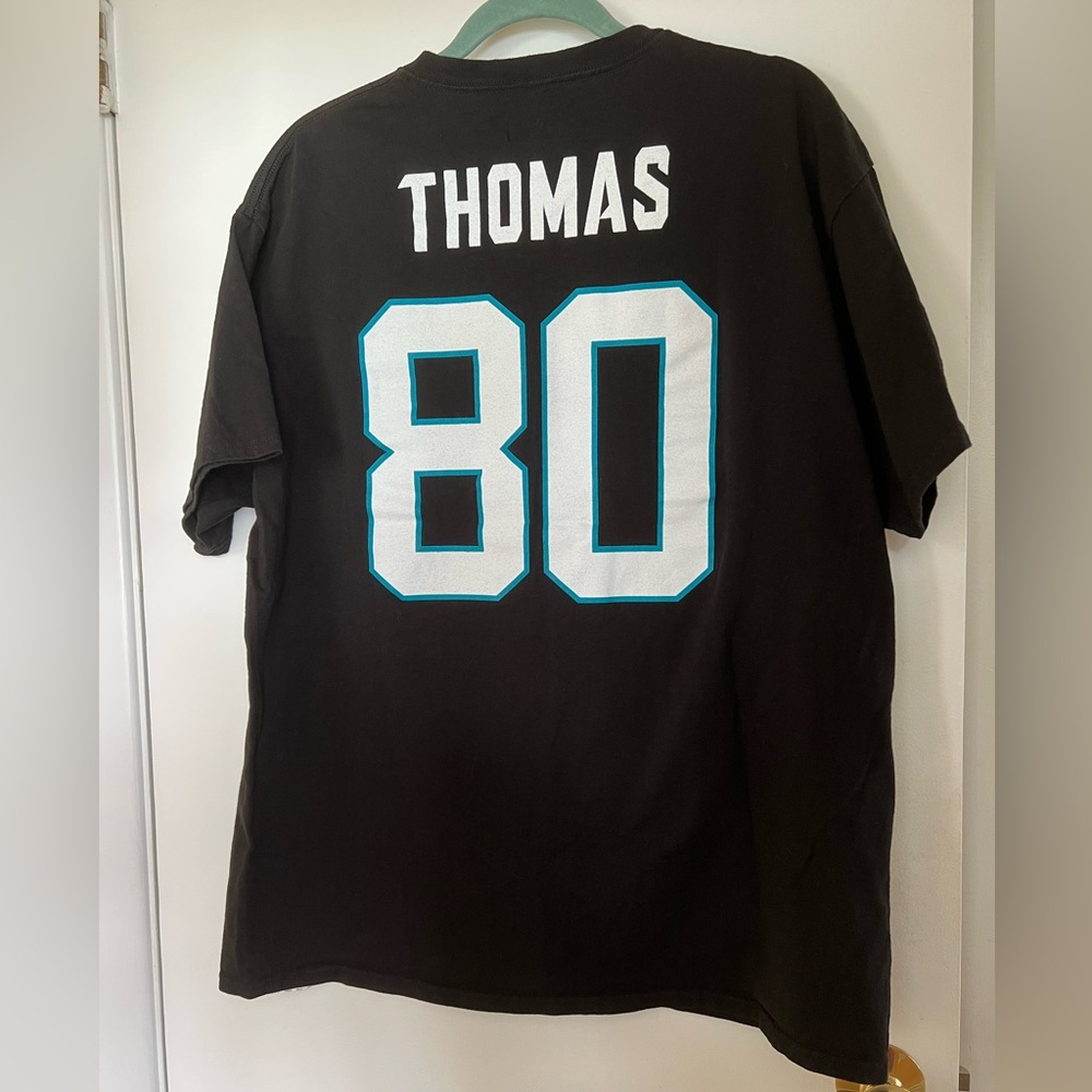 Julius Thomas 80 Jacksonville Jaguars NFL Football Short Sleeve T-Shirt XL Black - Picture 2 of 7